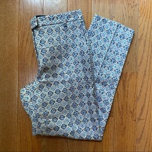 Topshop Printed Cigarette Trousers